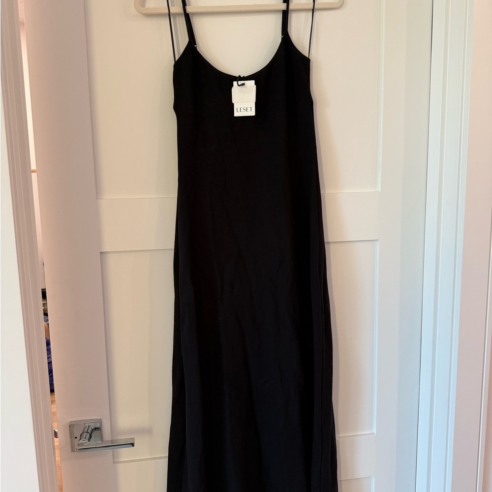 LESET Black Midi Dress - Picture 3 of 4